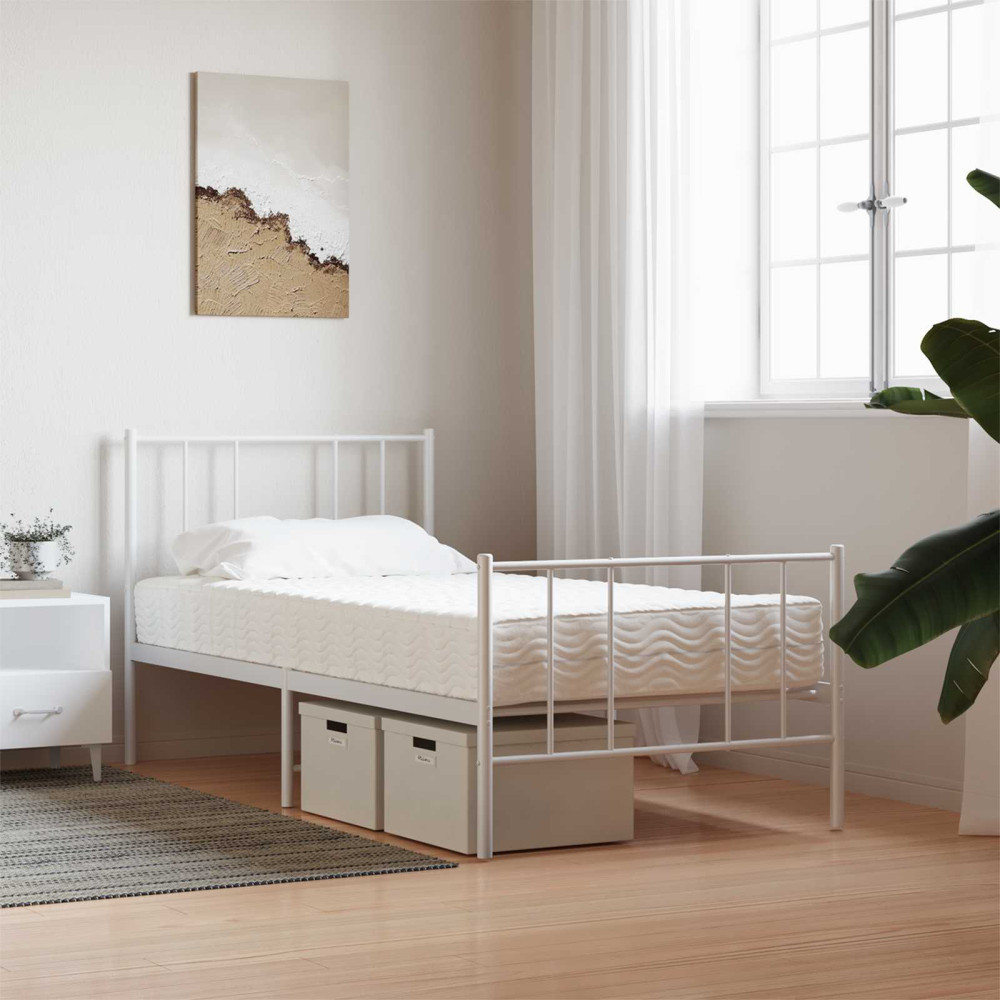 Produktbild för Skummadrass H2 och H3 75 x 190 cm Vit