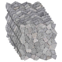 Produktbild för Mosaikplattor Ljusgrå 30 x 30 cm Marmor