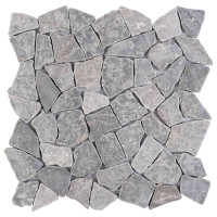 Produktbild för Mosaikplattor Ljusgrå 30 x 30 cm Marmor