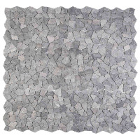 Produktbild för Mosaikplattor Ljusgrå 30 x 30 cm Marmor