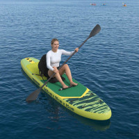 Produktbild för SUP-bräda med sits 2-i-1 POSEIDON 305 x 76 x 15 cm Grön för