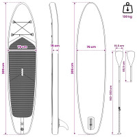 Produktbild för SUP-bräda med sits 2-i-1 TRITON 305 x 76 x 15 cm Blå för