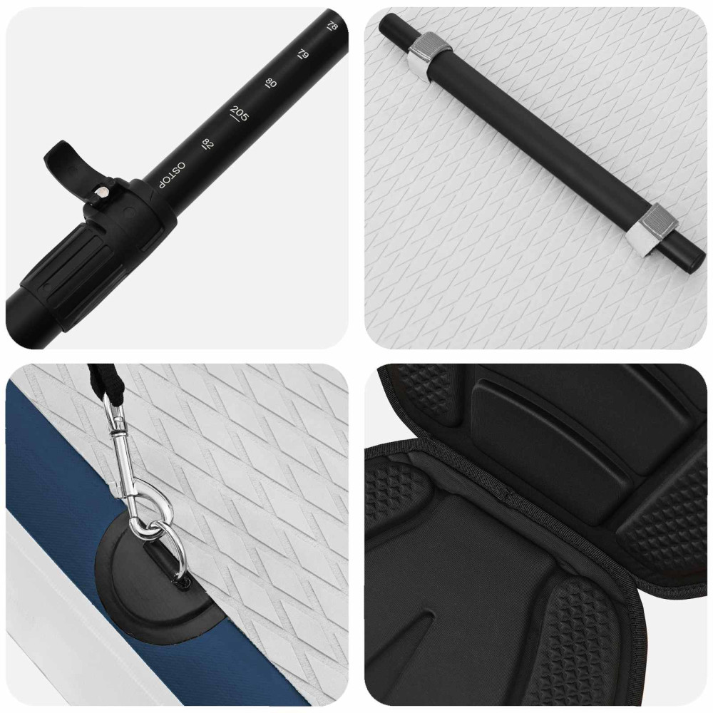 Produktbild för SUP-bräda med sits 2-i-1 APEX 305 x 76 x 15 cm Blå för