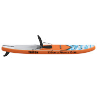 Produktbild för SUP-bräda med sits 2-i-1 TRITON 335 x 76 x 15 cm Blå för