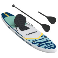 Produktbild för SUP-bräda med sits 2-i-1 APEX 335 x 76 x 15 cm Blå för