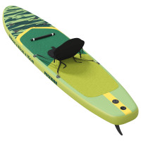 Produktbild för SUP-bräda med sits 2-i-1 POSEIDON 366 x 81 x 15 cm Grön för