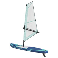 Produktbild för Uppblåsbar SUP-bräda med segel HYDROS 330 x 76 x 15 cm Turkos