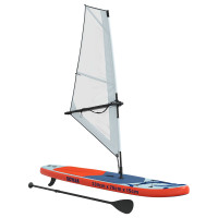 Produktbild för Uppblåsbar SUP-bräda med segel SCYLLA 330 x 76 x 15 cm Blå för