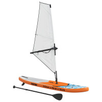 Produktbild för Uppblåsbar SUP-bräda med segel TRITON 330 x 76 x 15 cm Blå för