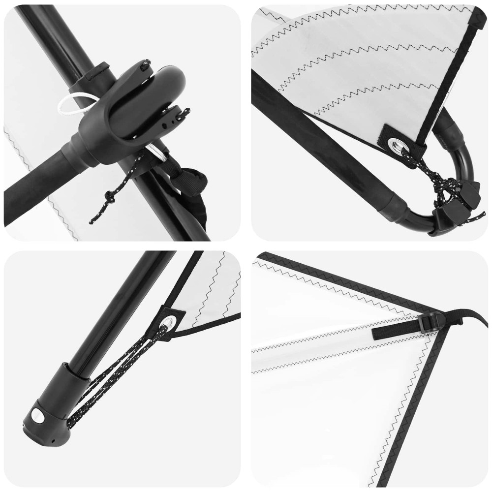 Produktbild för Uppblåsbar SUP-bräda med segel TRITON 330 x 76 x 15 cm Blå för