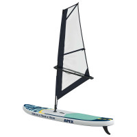 Produktbild för Uppblåsbar SUP-bräda med segel APEX 330 x 76 x 15 cm Blå för