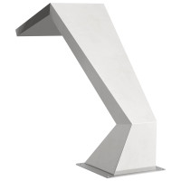 Produktbild för Pool Vattenfall Rostfritt stål 63,5 x 29 x 51 cm Silver