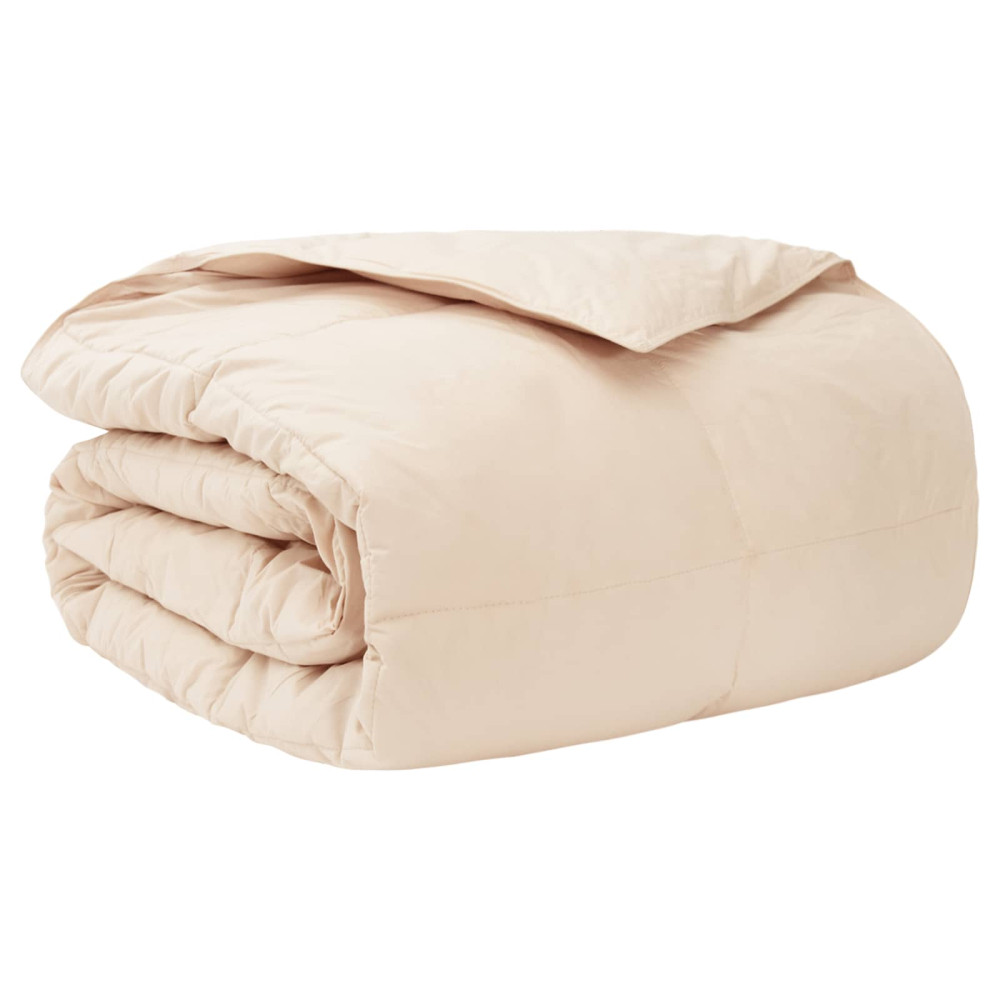 Produktbild för Vintertäcke Beige 260 x 240 cm 100% Naturlig Kapok
