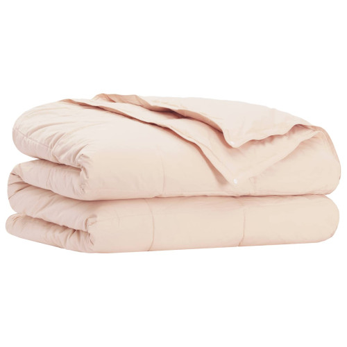 vidaXL Duntäcke Beige 140 x 200 cm Kapokfiber