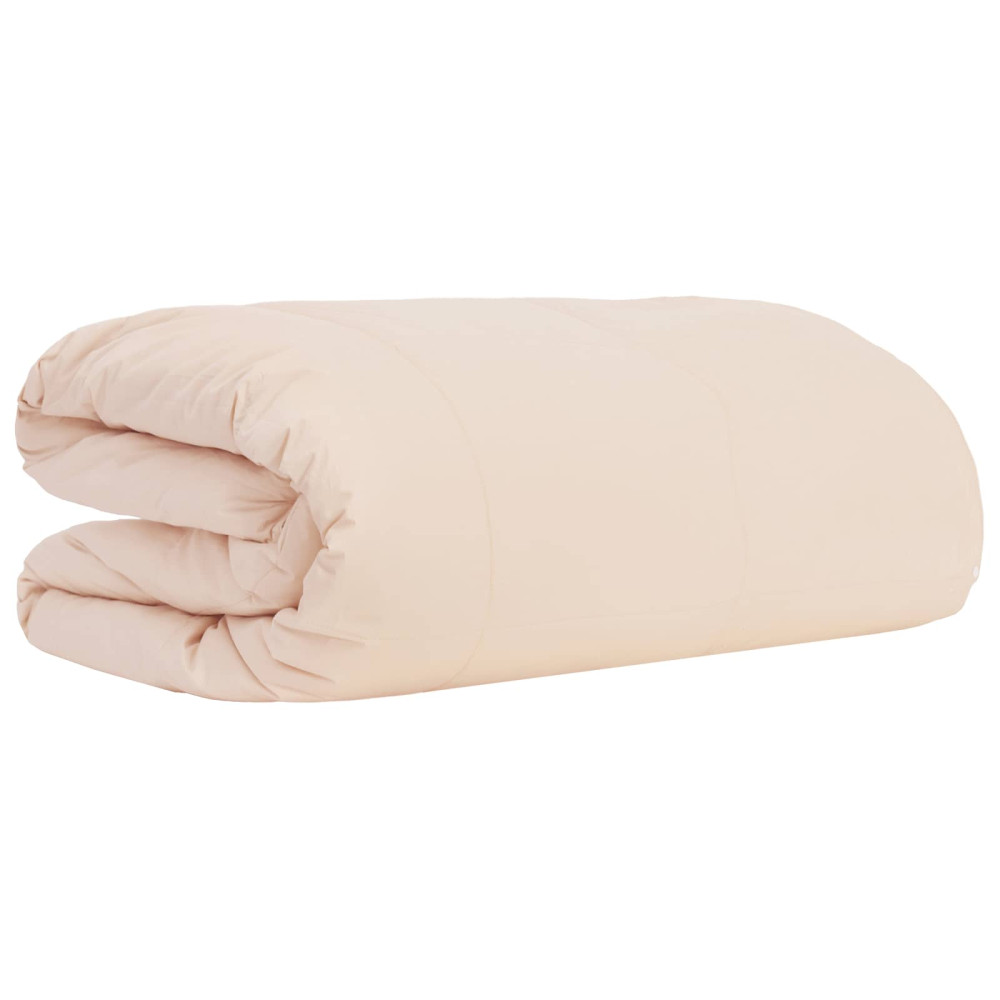 Produktbild för Duntäcke Beige 155 x 200 cm Kapokfiber