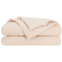 Produktbild för Duntäcke Beige 135 x 220 cm Kapokfiber