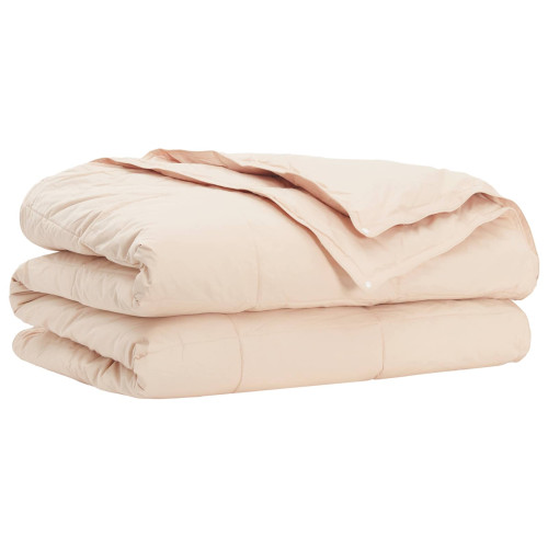 vidaXL Duntäcke Beige 220 x 240 cm Kapokfiber