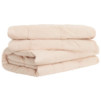 Produktbild för Duntäcke Beige 220 x 260 cm Kapokfiber