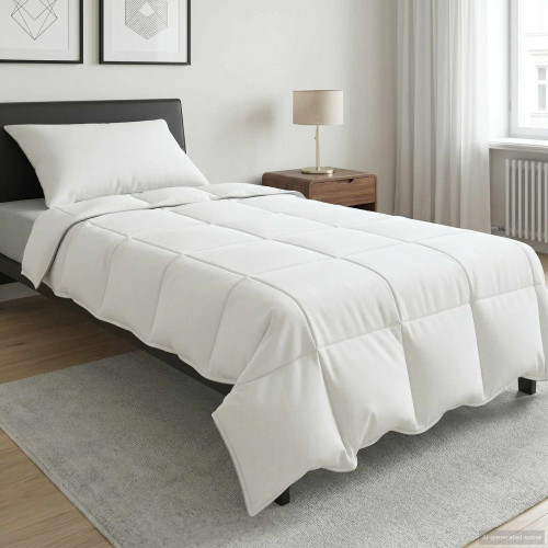 vidaXL Sommar Duvet Vit 155 x 200 cm Bambufiber