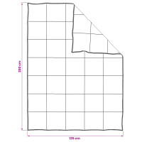 Produktbild för Duntäcke och Kuddset Vit 135 x 200 cm Bambufiber