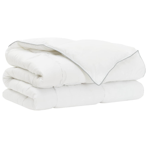 vidaXL Duntäcke och Kuddset Vit 200 x 240 cm Bambufiber