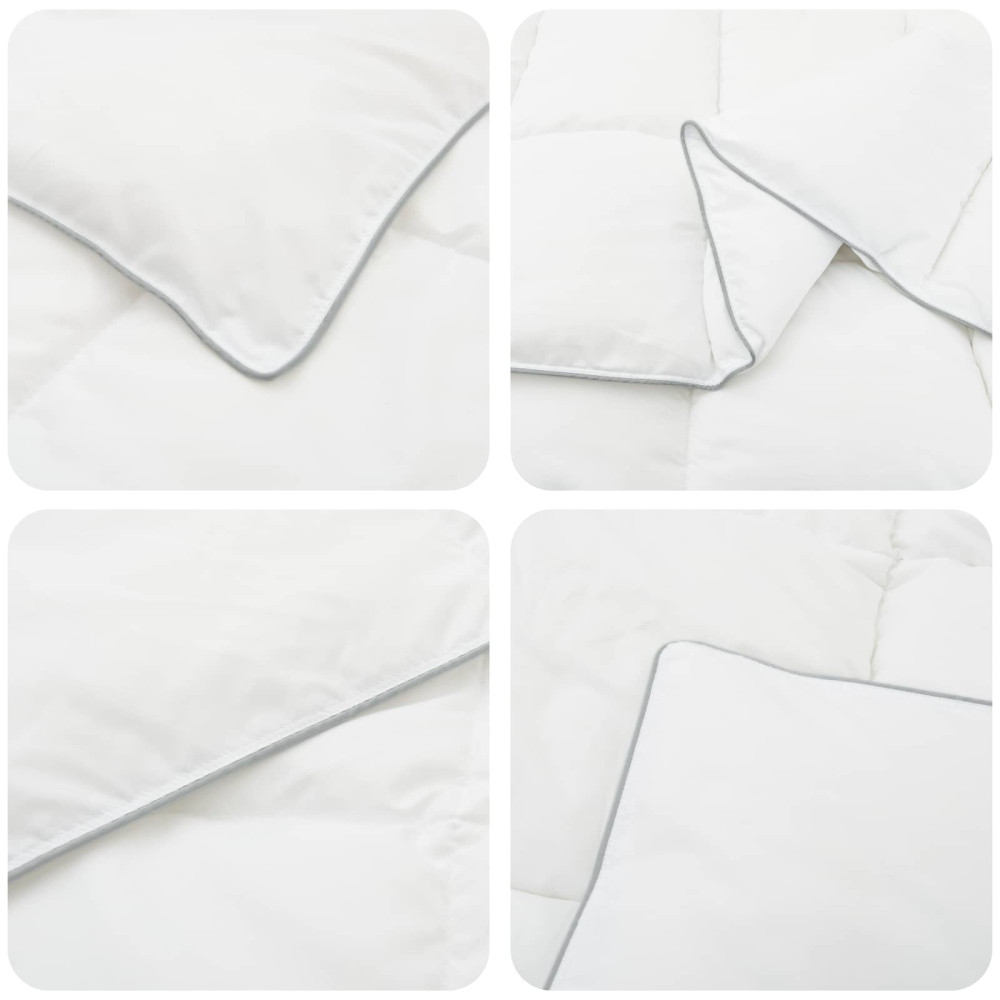 Produktbild för Full Års-Duvet Vit 135 x 200 cm Bambufiber