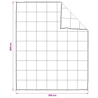 Produktbild för Full Års-Duvet Vit 260 x 220 cm Bambufiber