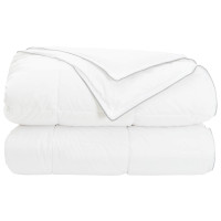 Produktbild för Full Års-Duvet Vit 135 x 200 cm Bambufiber