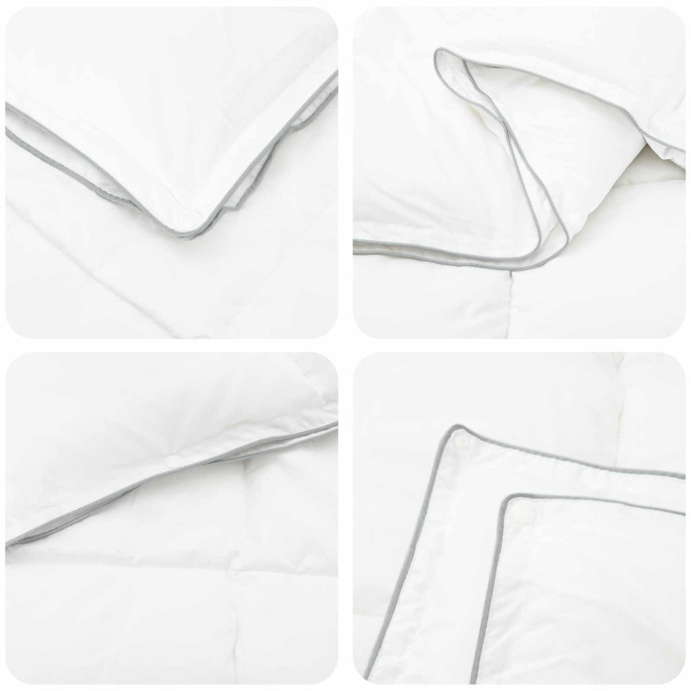 Produktbild för Full Års-Duvet Vit 135 x 200 cm Bambufiber