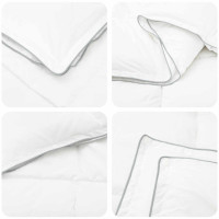 Produktbild för Full Års-Duvet Vit 135 x 200 cm Bambufiber