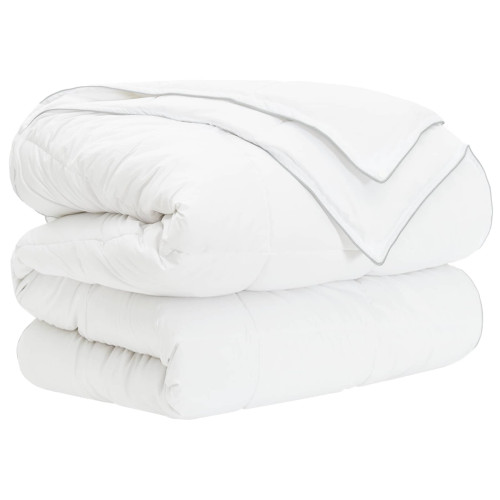 vidaXL Full Års-Duvet Vit 140 x 200 cm Bambufiber