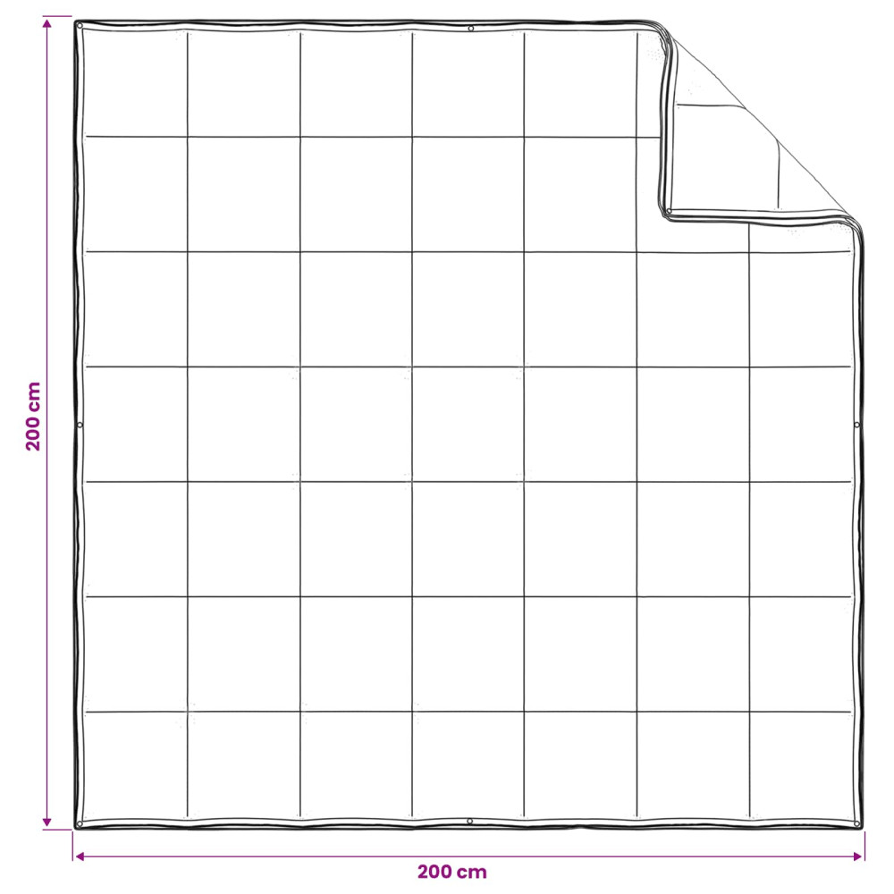 Produktbild för Full Års-Duvet Vit 200 x 200 cm Bambufiber