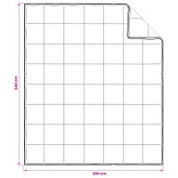 Produktbild för Full Års-Duvet Vit 200 x 240 cm Bambufiber