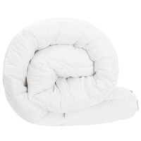 Produktbild för Full Års-Duvet Vit 135 x 220 cm Bambufiber