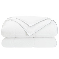 Produktbild för Full Års-Duvet Vit 240 x 220 cm Bambufiber