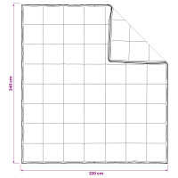 Produktbild för Full Års-Duvet Vit 240 x 220 cm Bambufiber