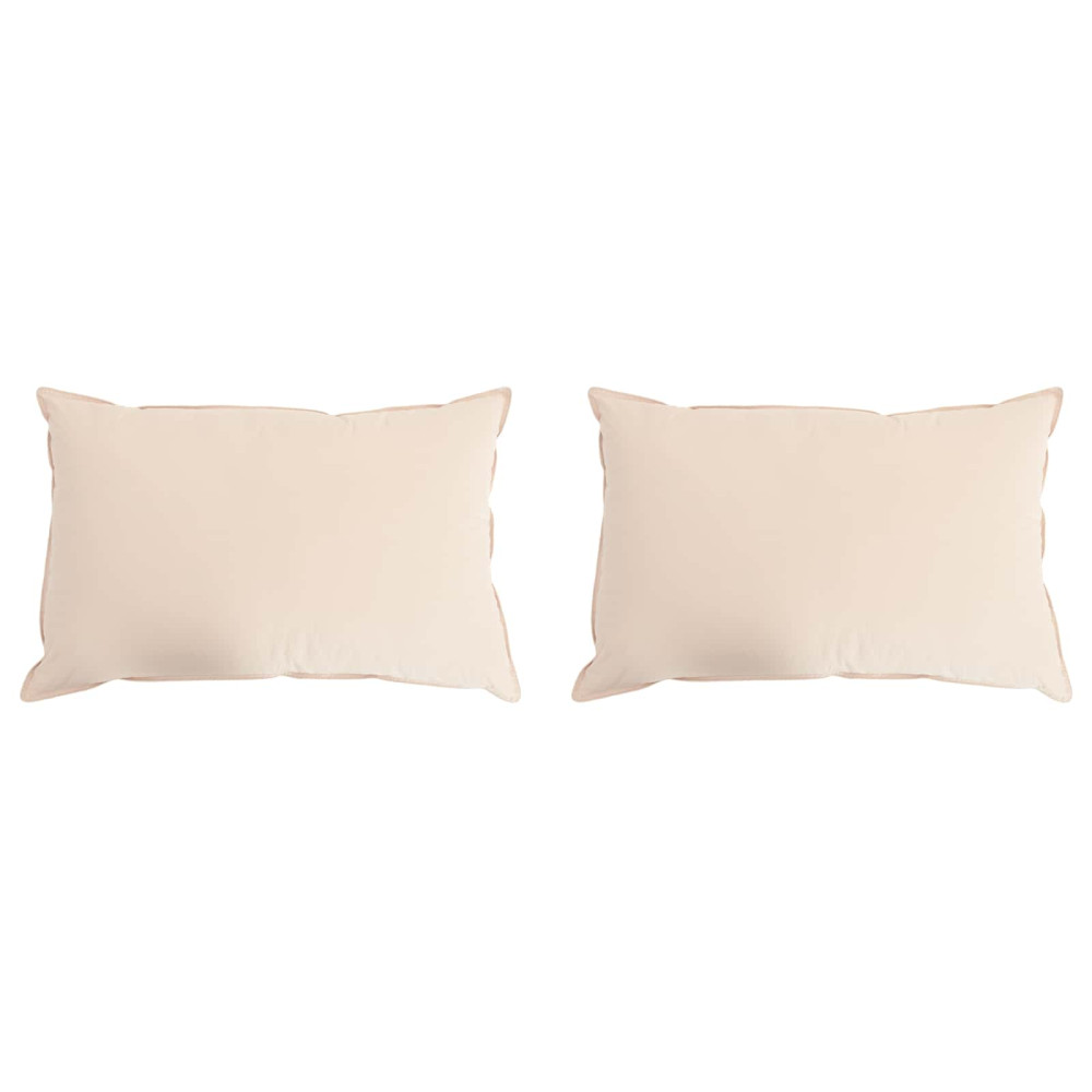 Produktbild för Kudde 2 pcs Beige 30 x 50 cm Kapok Fiber