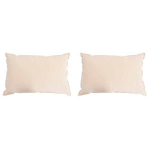 vidaXL Kudde 2 pcs Beige 30 x 50 cm Kapok Fiber