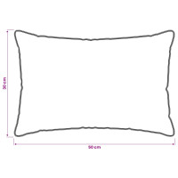 Produktbild för Kudde 2 pcs Beige 30 x 50 cm Kapok Fiber