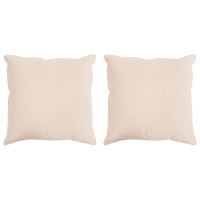 Produktbild för Kudde 2 pcs Beige 40 x 40 cm Kapok Fiber