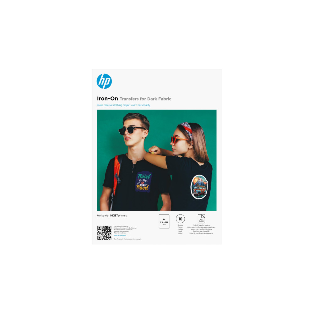 Produktbild för HP - transfertryck - matt - 10 ark - A4
