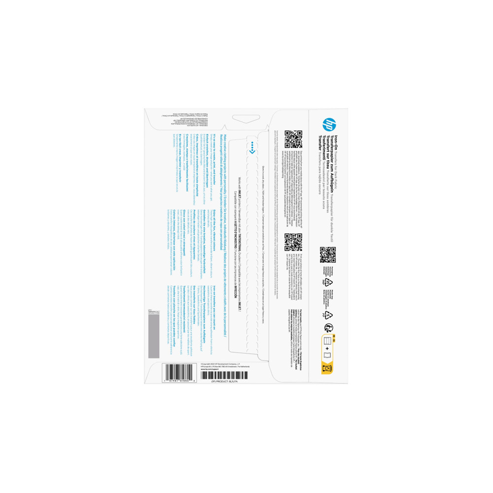 Produktbild för HP - transfertryck - matt - 10 ark - A4