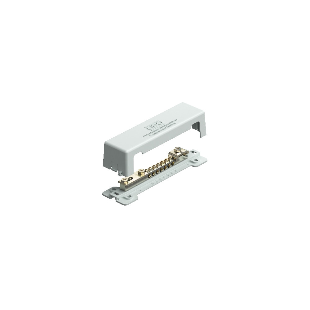 Produktbild för Potentialutjämningsskena för 7x2,5-25 mm² + 1x50 mm² + 4x30...