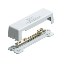 Produktbild för Potentialutjämningsskena för 7x2,5-25 mm² + 1x50 mm² + 4x30...
