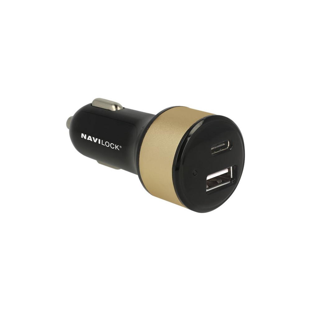 Produktbild för Navilock Car charger strömadapter för bil - USB, 24 pin USB-C