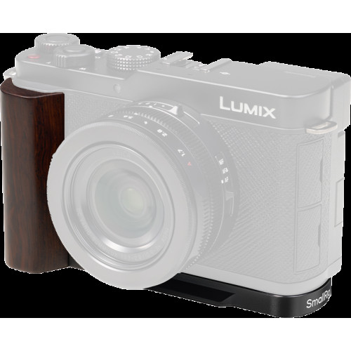 SMALLRIG SmallRig 5942 L-Shaped Mount Plate with Wooden Handle for Panasonic LUMIX L10 Black