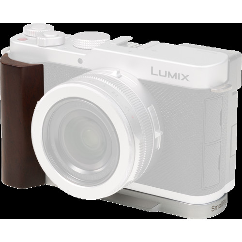 SMALLRIG SmallRig 5943 L-Shaped Mount Plate with Wooden Handle for Panasonic LUMIX L10 Silver