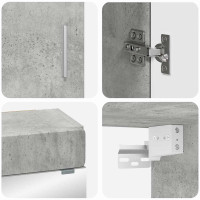 Produktbild för Badrumsmöbelset TULUM 3 pcs Betonggrå 60 x 34 x 63 cm