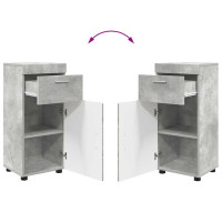 Produktbild för Badrumsmöbelset TULUM 3 pcs Betonggrå 60 x 34 x 63 cm