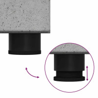 Produktbild för Badrumsmöbelset TULUM 3 pcs Betonggrå 60 x 34 x 63 cm